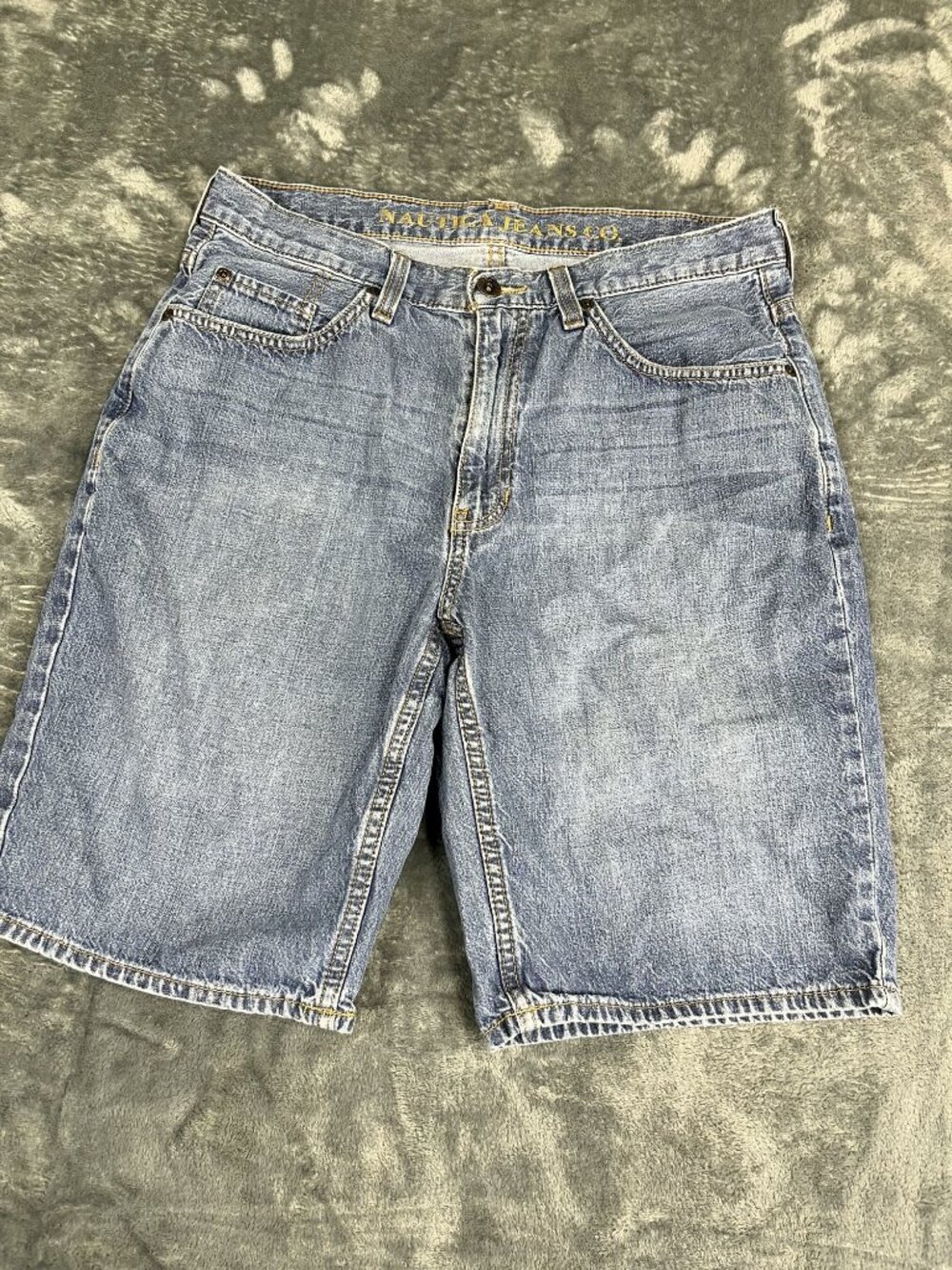 Nautica Jeans Co. Mens Denim Shorts Size 31 Blue